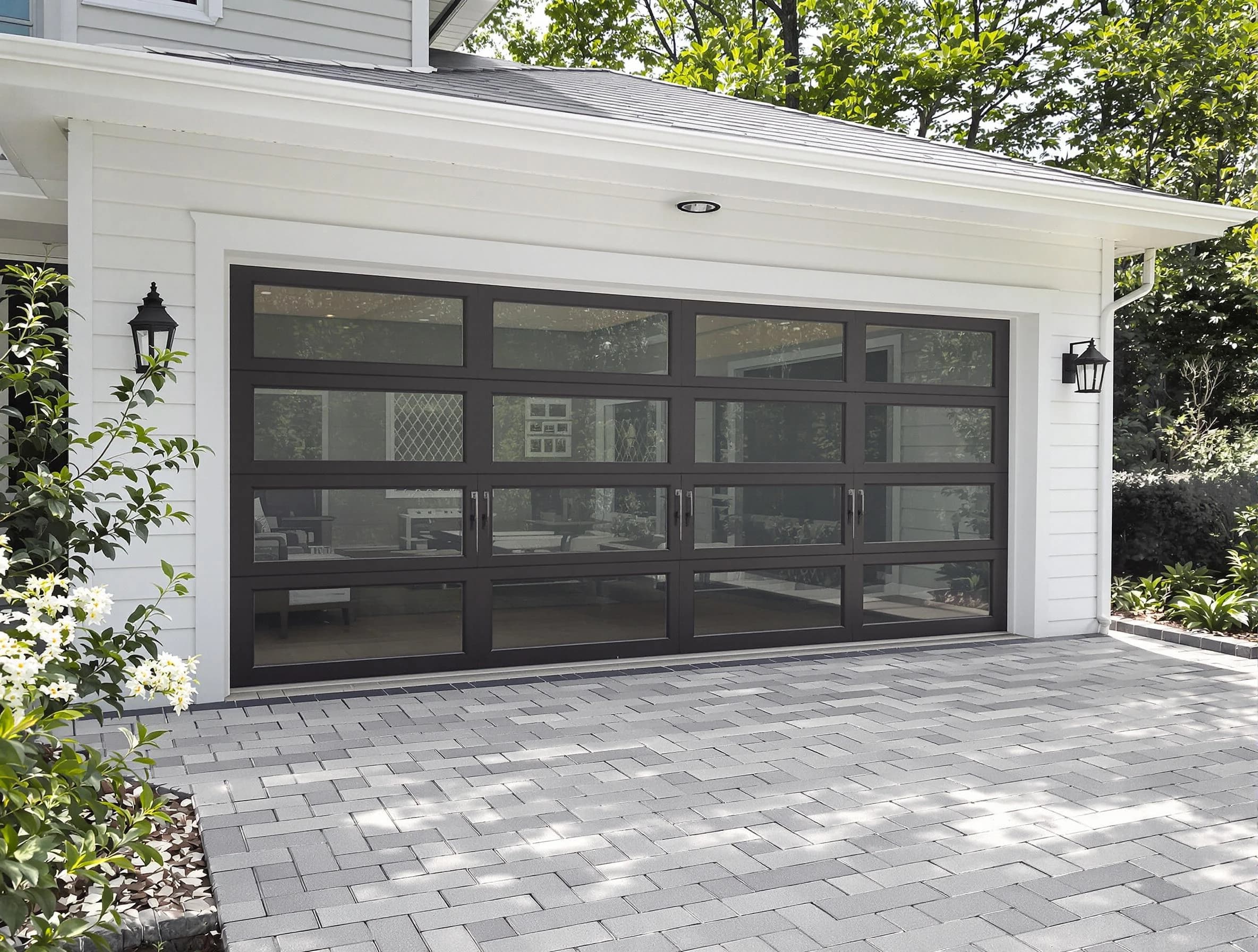 Aurora Garage Door Repair design specialist presenting custom garage door options to Aurora homeowner