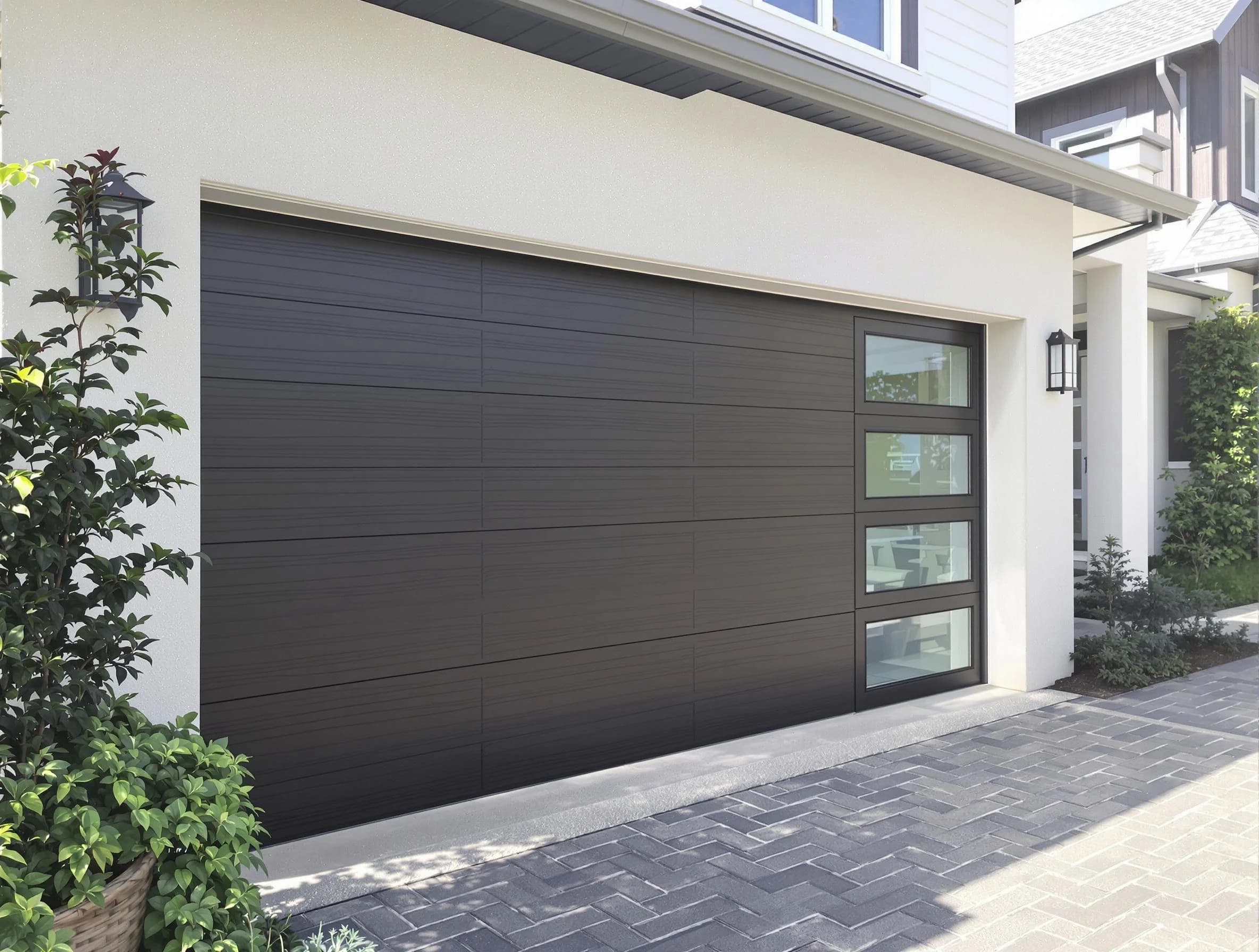 Custom garage door installation by Aurora Garage Door Repair in Aurora