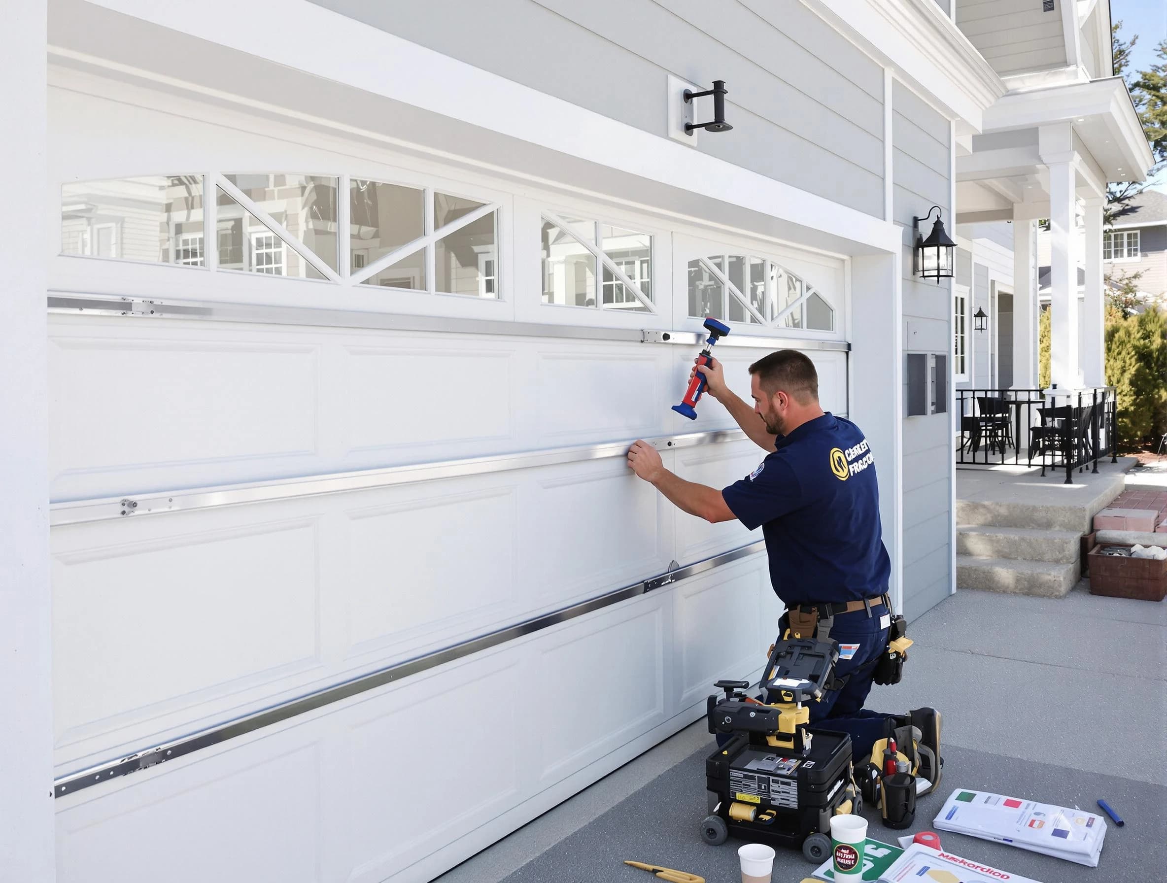 Professional garage door installation by Aurora Garage Door Repair in Aurora