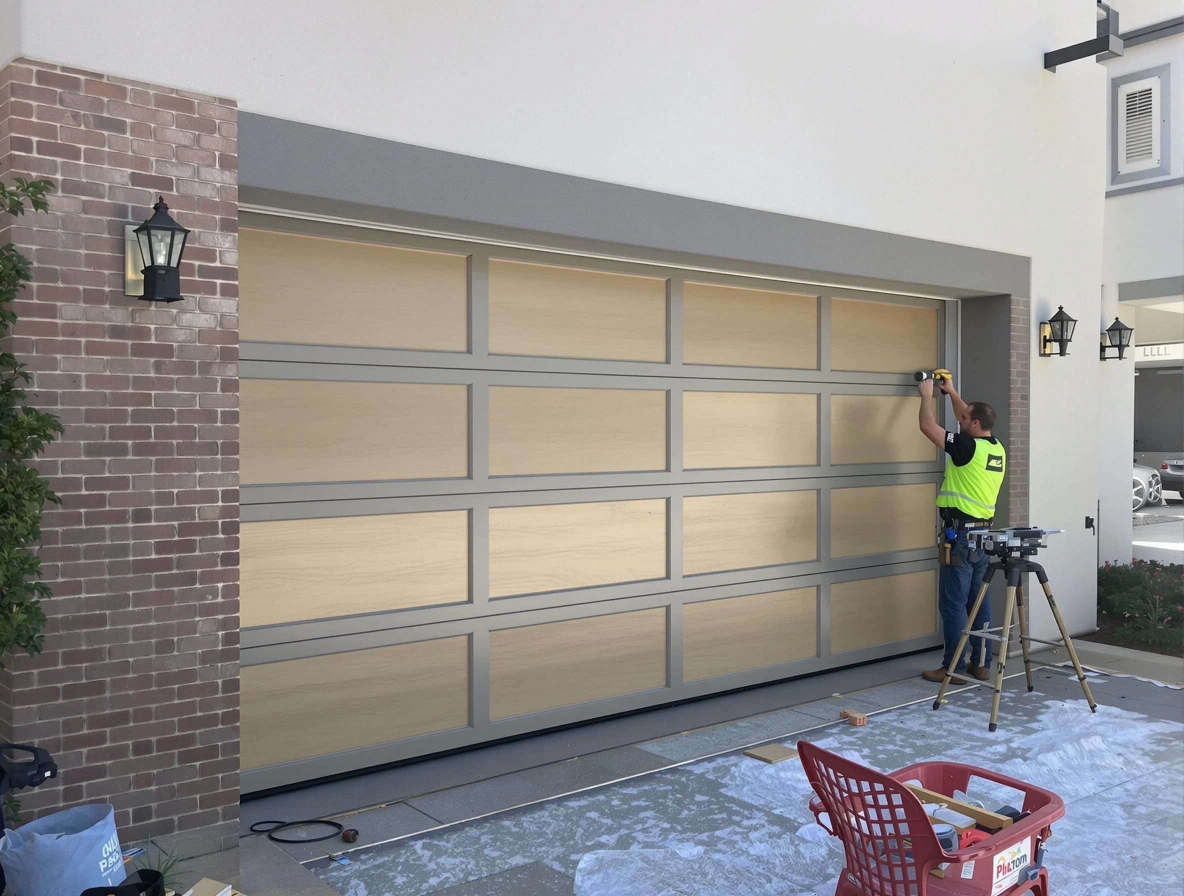 Garage door replacement service by Aurora Garage Door Repair in Aurora