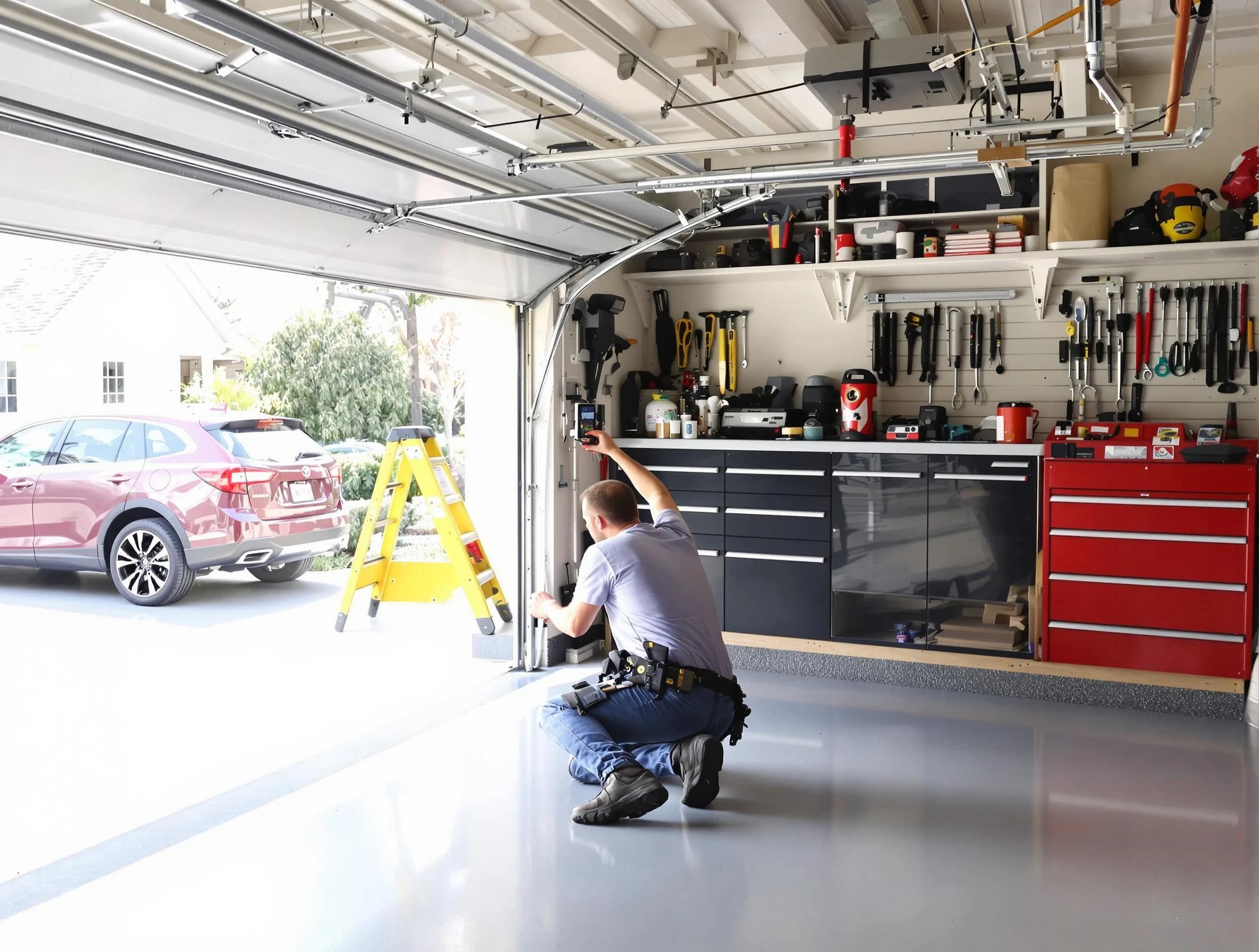 Local garage door repair service by Aurora Garage Door Repair in Aurora