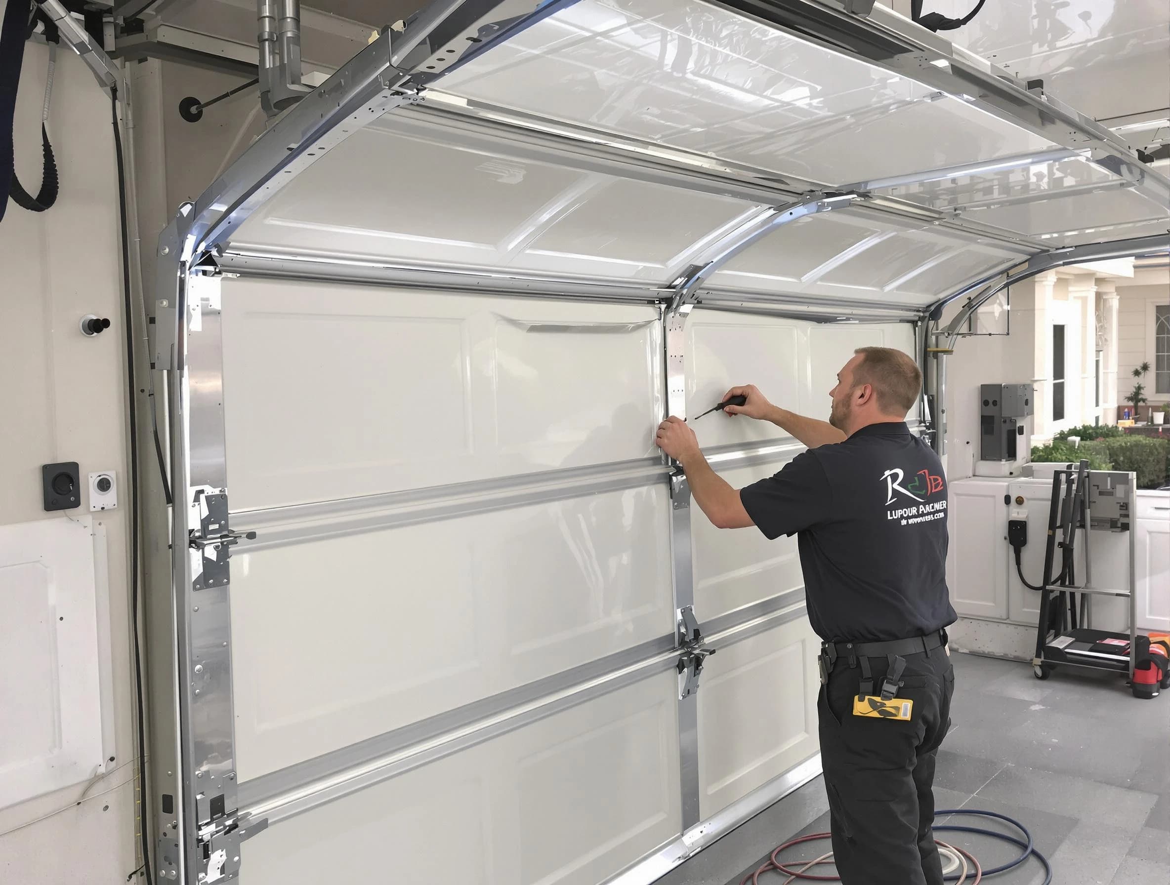 Aurora Garage Door Repair professional performing panel repair in Aurora