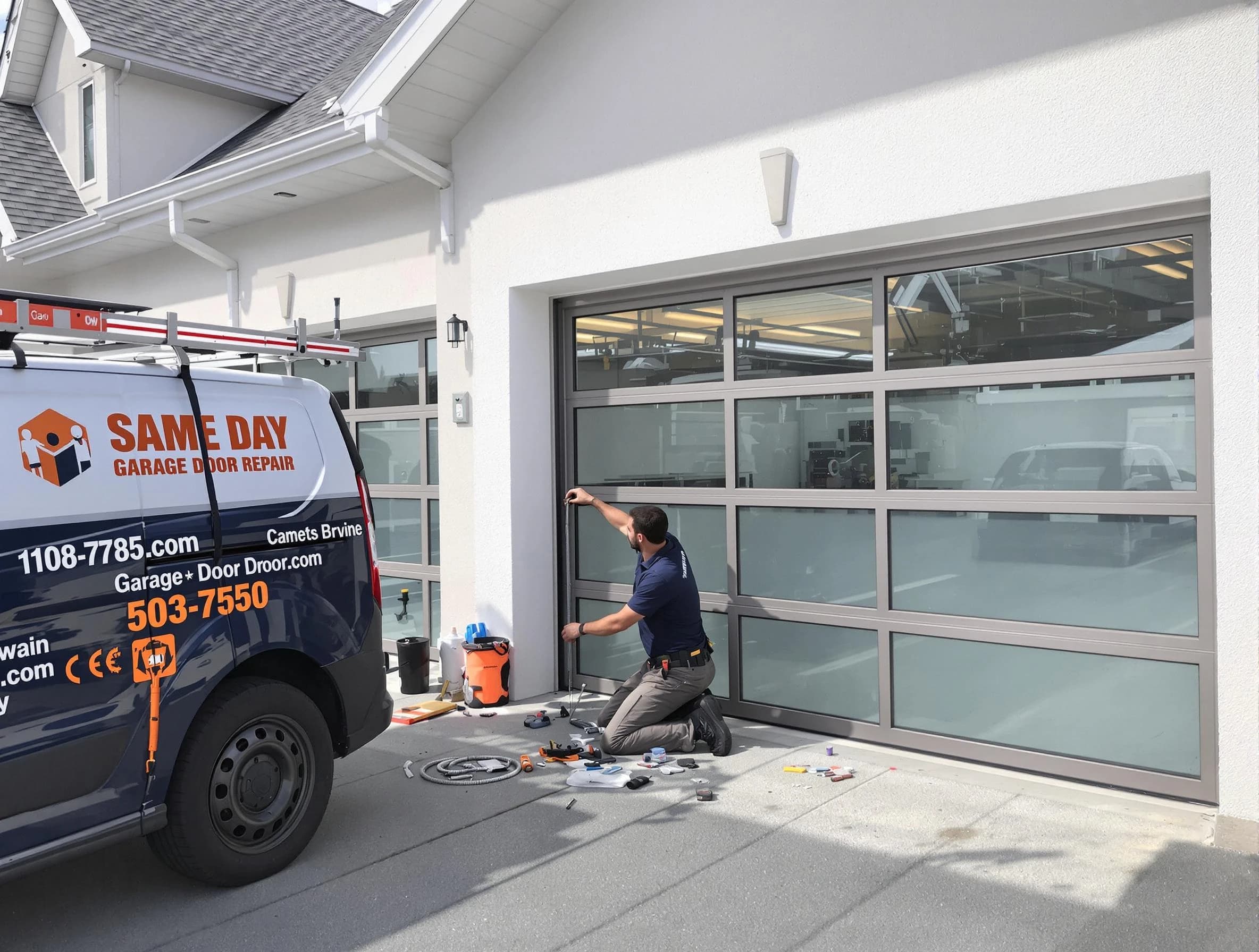 Same-day garage door repair service by Aurora Garage Door Repair in Aurora