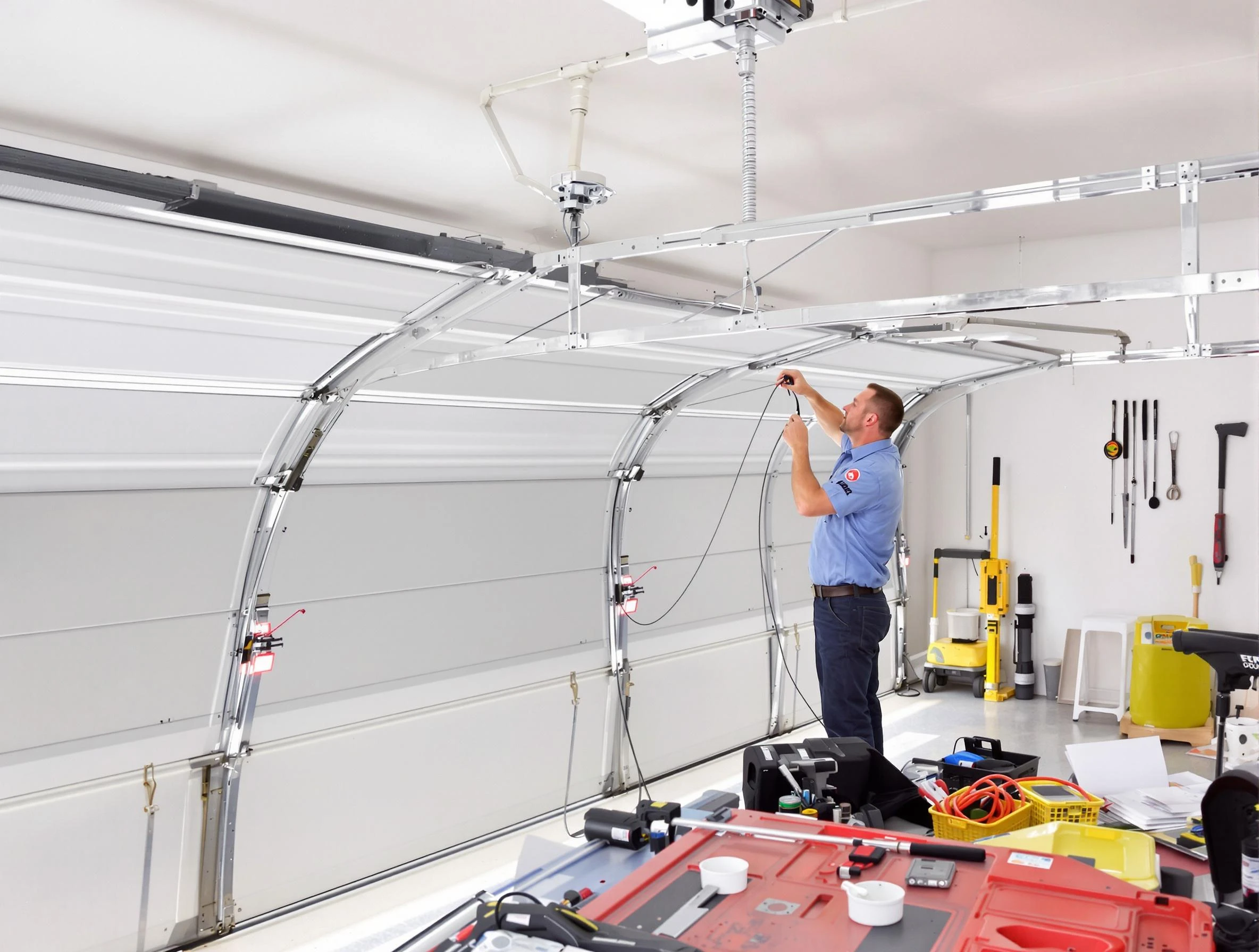 Garage door cable repair service by Aurora Garage Door Repair in Aurora