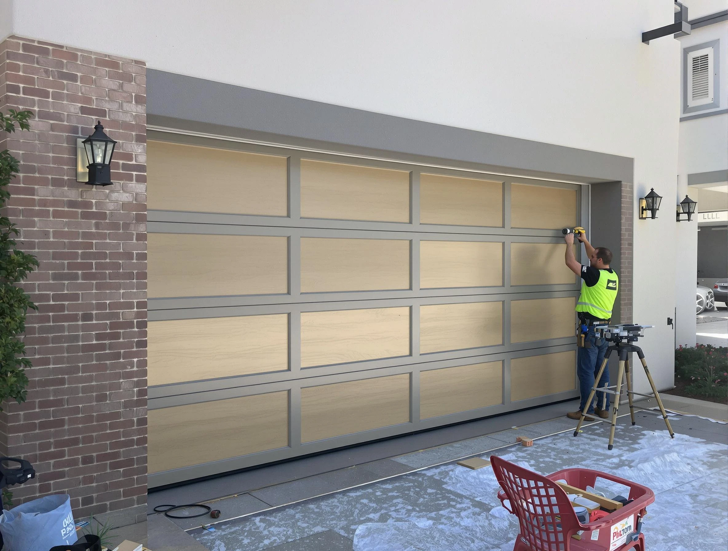 Garage door replacement service by Aurora Garage Door Repair in Aurora