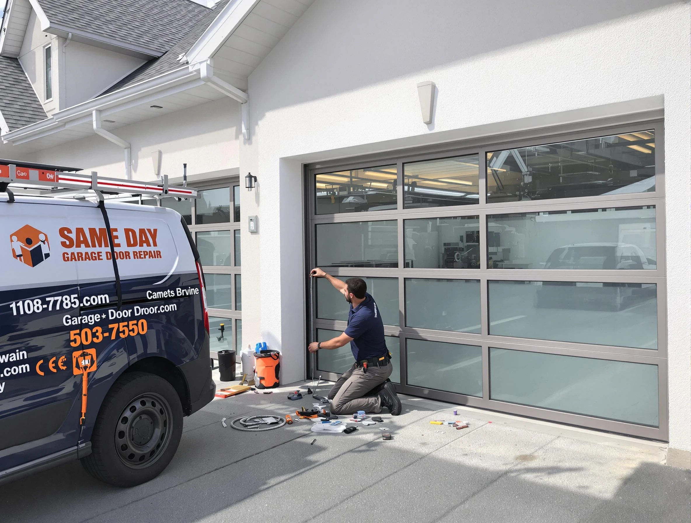 Same-day garage door repair service by Aurora Garage Door Repair in Aurora